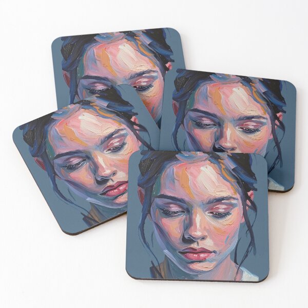 Item preview, Colorful Emotions – Impasto Portrait Art designed and sold by jo-e-basta.