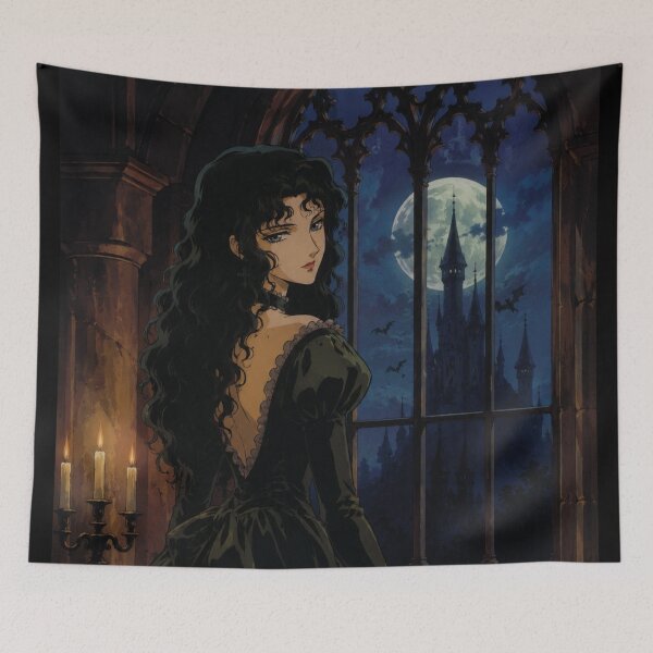 Item preview, Retro Gothic Anime Window View designed and sold by bapupa.