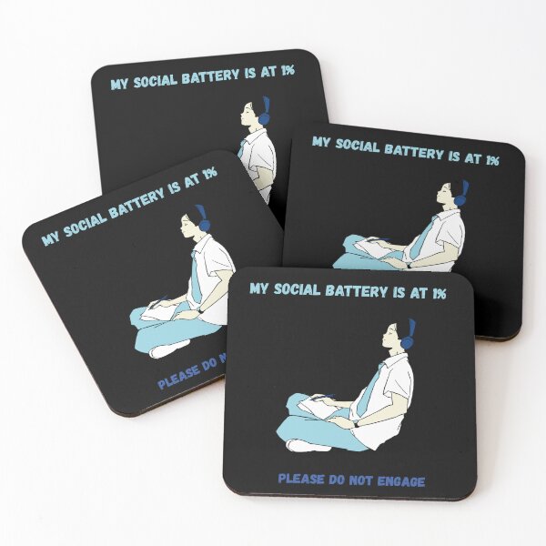 Item preview, Creative Soul Social Battery 1% – Introvert Artist Aesthetic designed and sold by ContigoART.