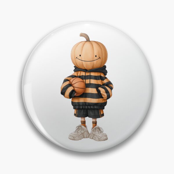 Item preview, Cute Pumpkin Basketball Halloween Character designed and sold by VikArt7.