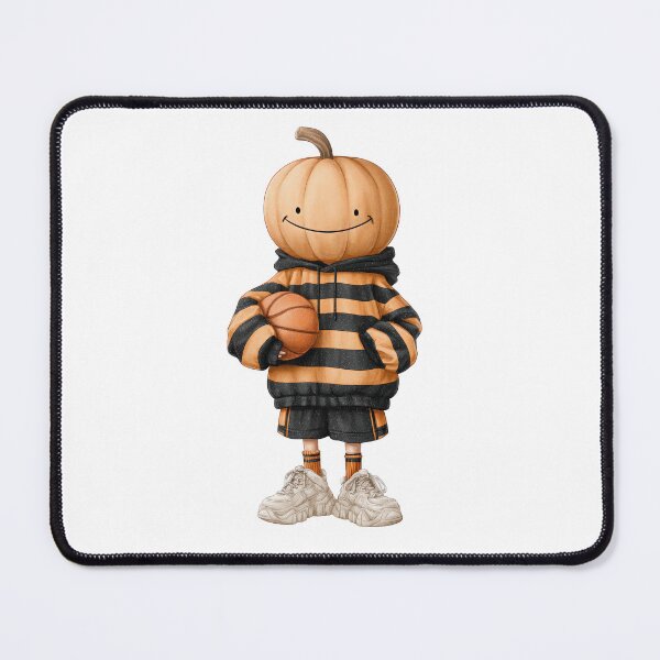 Item preview, Cute Pumpkin Basketball Halloween Character designed and sold by VikArt7.