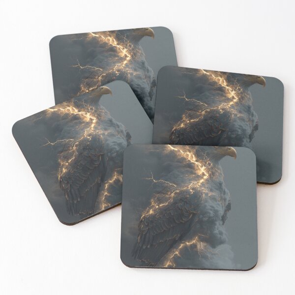 Item preview, Storm Eagle Lightning Clouds Mystical designed and sold by Visual Foundry.