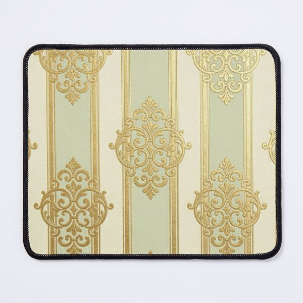 Item preview, Striped Pistachio & Gold Baroque designed and sold by DesignsByPrnces.