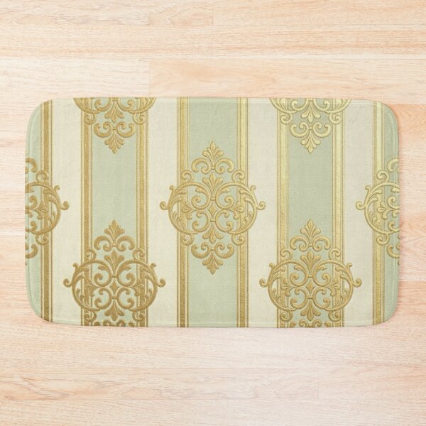 Item preview, Striped Pistachio & Gold Baroque designed and sold by DesignsByPrnces.