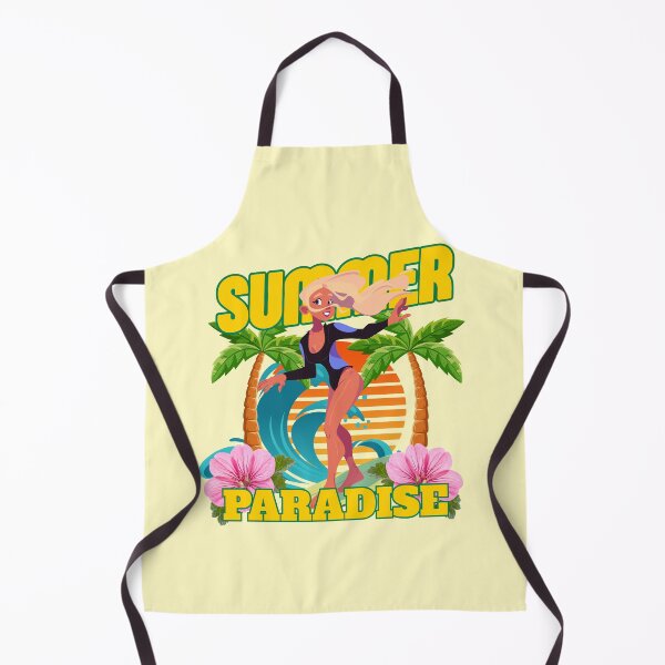 Item preview, Summer Paradise Surfer Girl Illustration designed and sold by SilverSeaBKK.