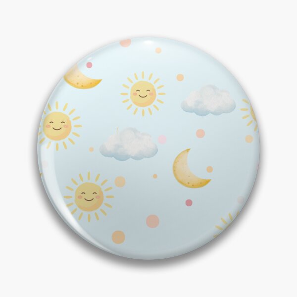 Item preview, Cute Sun Moon Cloud Seamless Pattern designed and sold by Abdesalem Gueboudj.