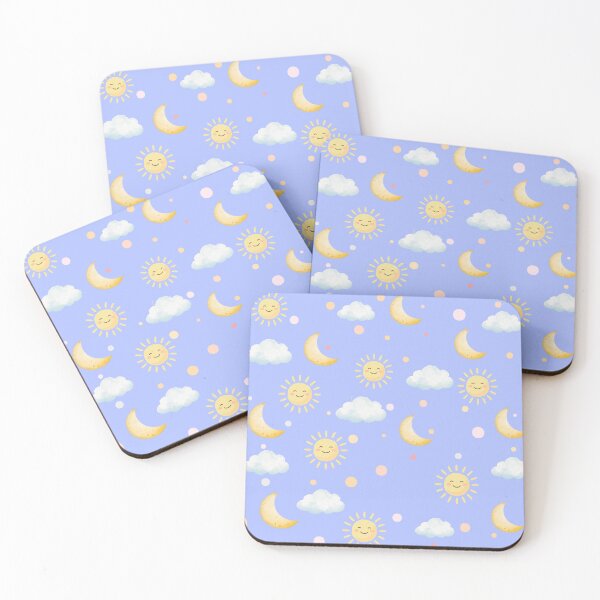 Item preview, Cute Sun Moon Cloud Seamless Pattern designed and sold by Abdesalem Gueboudj.