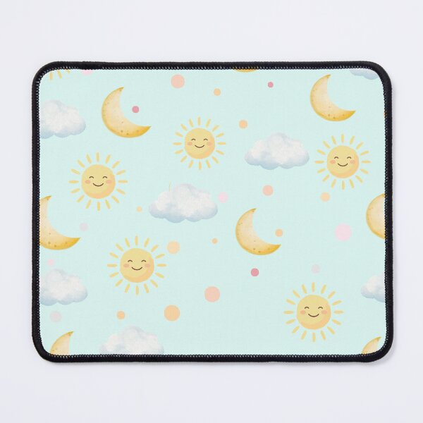 Item preview, Cute Sun Moon Cloud Seamless Pattern designed and sold by Abdesalem Gueboudj.
