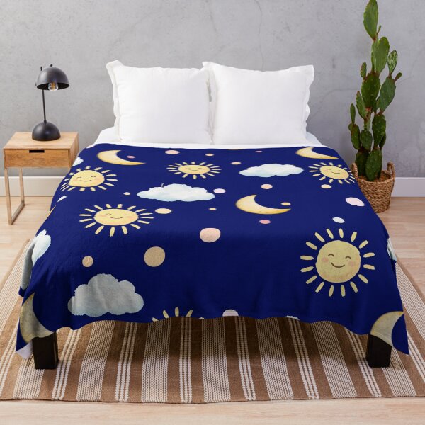 Item preview, Cute Sun Moon Cloud Seamless Pattern designed and sold by Abdesalem Gueboudj.