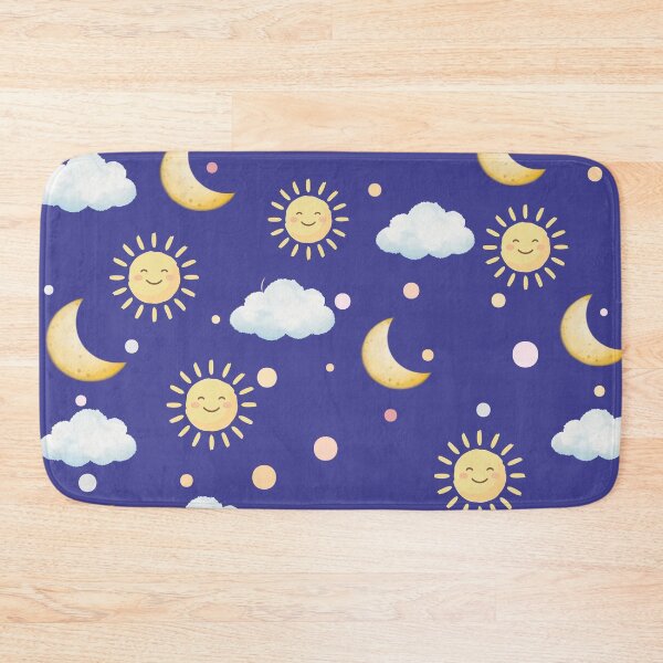Item preview, Cute Sun Moon Cloud Seamless Pattern designed and sold by Abdesalem Gueboudj.