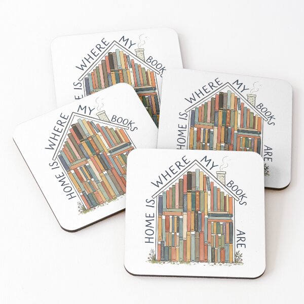 Item preview, Home Is Where My Books Are Cozy House Bookshelf designed and sold by Ar0undTheW0rld.