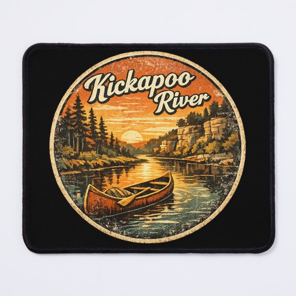 Item preview, Kickapoo river - boating Wisconsin designed and sold by DamioPolArt.