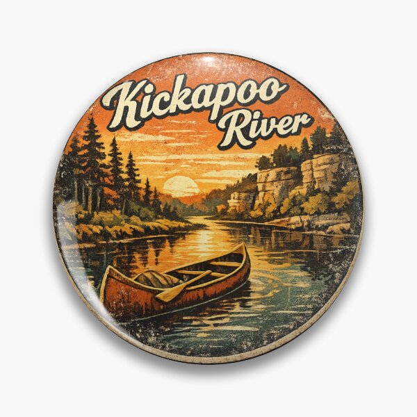 Item preview, Kickapoo river - boating Wisconsin designed and sold by DamioPolArt.
