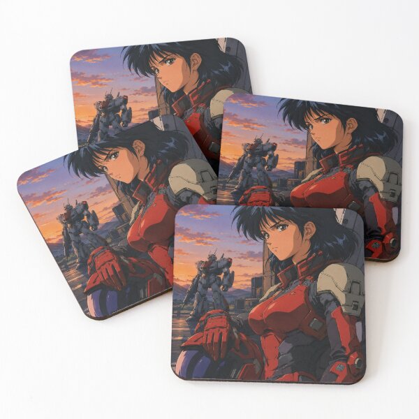 Item preview, 90s Anime Mecha Girl Pilot Sunset designed and sold by bapupa.