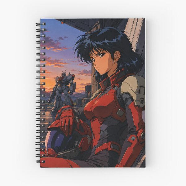 Item preview, 90s Anime Mecha Girl Pilot Sunset designed and sold by bapupa.