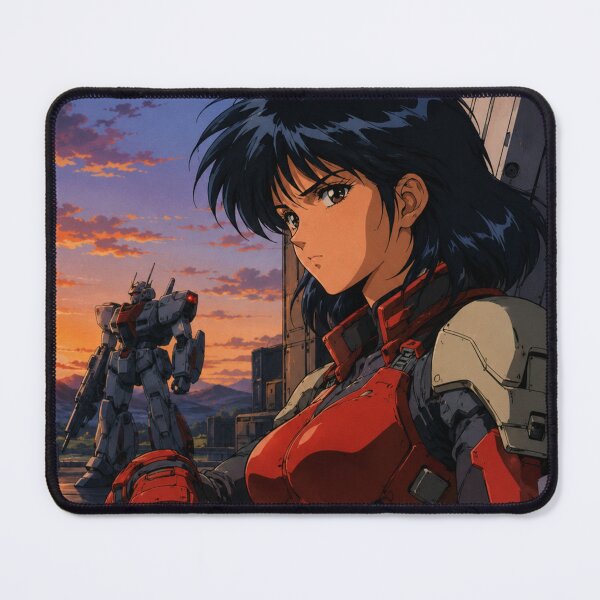 Item preview, 90s Anime Mecha Girl Pilot Sunset designed and sold by bapupa.