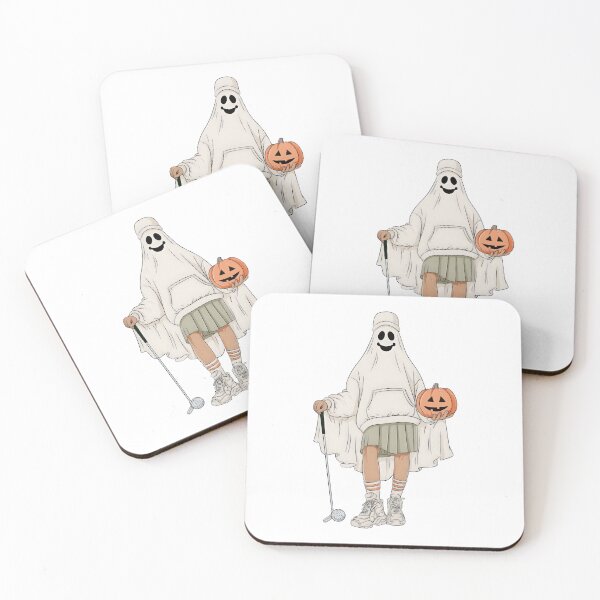 Item preview, Cute Ghost Golfer Halloween Character designed and sold by VikArt7.