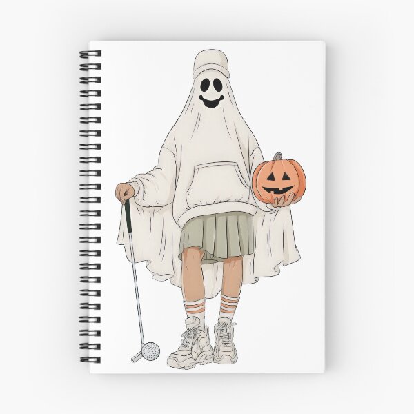 Item preview, Cute Ghost Golfer Halloween Character designed and sold by VikArt7.