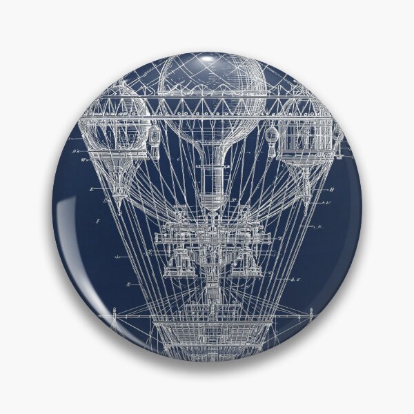 Item preview, Vintage Airship Blueprint Technical Drawing designed and sold by Visual Foundry.