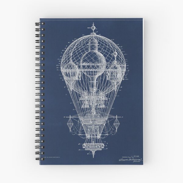 Item preview, Vintage Airship Blueprint Technical Drawing designed and sold by Visual Foundry.
