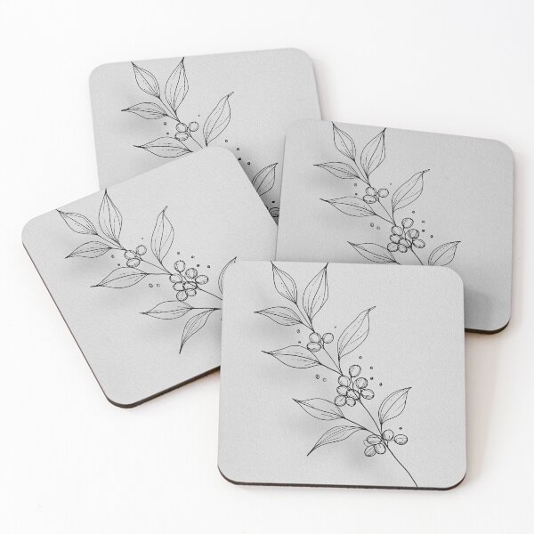 Item preview, Botanical Branch Line Drawing Illustration designed and sold by Visual Foundry.