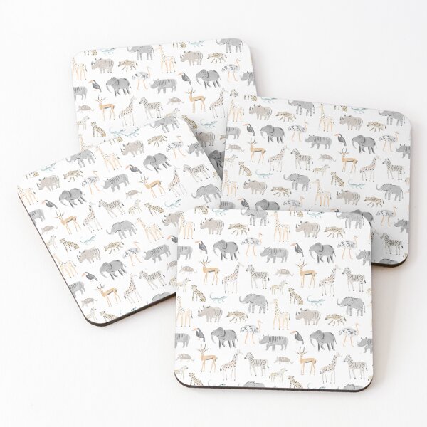 Item preview, Safari Animals Minimal nursery zoo wildlife  designed and sold by Milatoo.