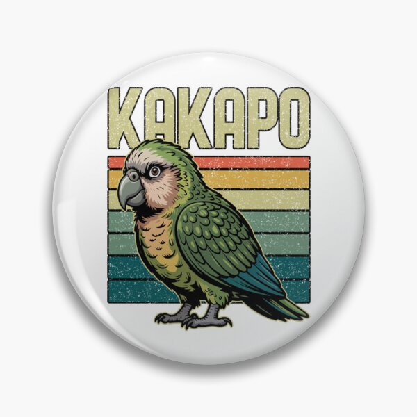 Item preview, New Zealand Kakapo Parrot Papagei Retro designed and sold by DaleSwi.