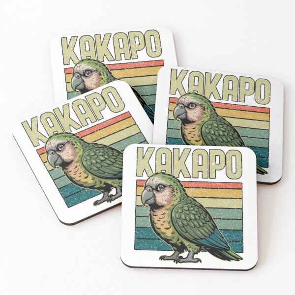 Item preview, New Zealand Kakapo Parrot Papagei Retro designed and sold by DaleSwi.