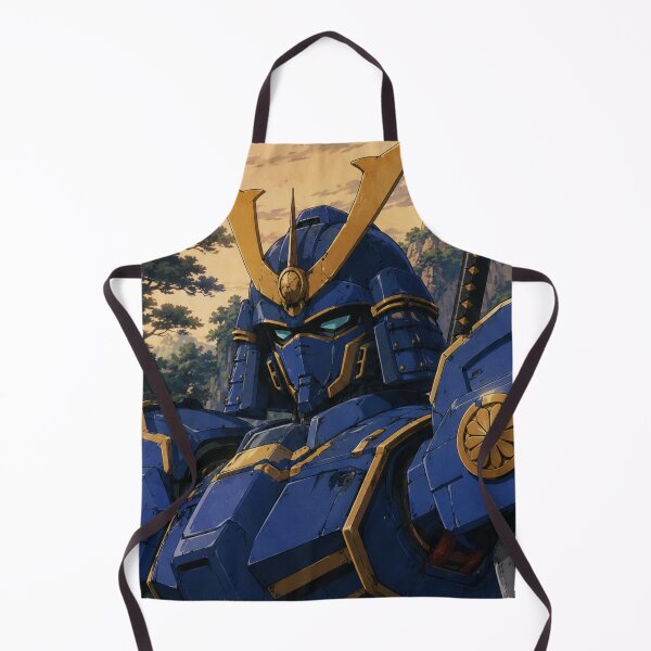 Item preview, Vintage Blue Gundam Samurai Mecha Suit designed and sold by bapupa.