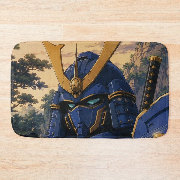 Item preview, Vintage Blue Gundam Samurai Mecha Suit designed and sold by bapupa.
