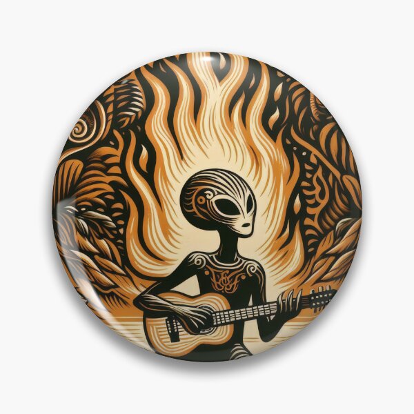 Item preview, Alien Guitar Fire 2 designed and sold by KenRinkel.