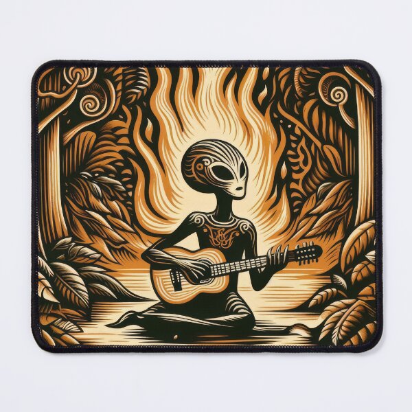 Item preview, Alien Guitar Fire 2 designed and sold by KenRinkel.