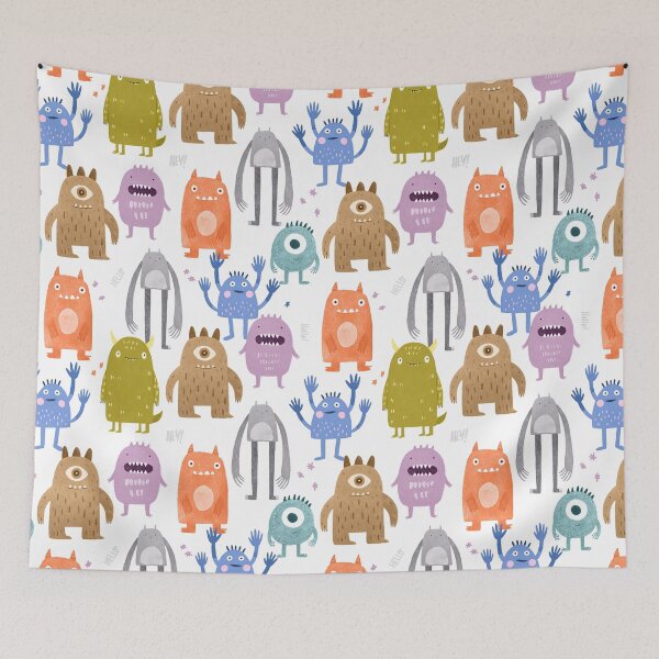 Item preview, Little monsters kids nursery designed and sold by Milatoo.