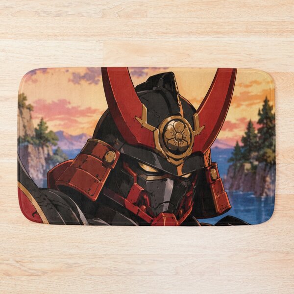 Item preview, Retro Anime Black Gundam Samurai Mech designed and sold by bapupa.