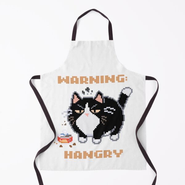 Item preview, Warning: Hangry │ Pixel Cat designed and sold by sixsixsix.shop.