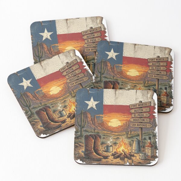 Item preview, Texas Sunset Campfire - Western Rustic Country Design - Lone Star Pride designed and sold by ShirtsUp-Lane.