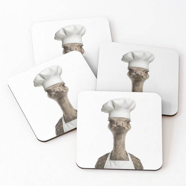 Item preview, Funny Ostrich Chef Realistic Animal Cooking Humor Art designed and sold by LazyOwlStore.