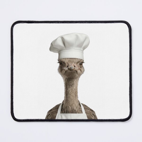 Item preview, Funny Ostrich Chef Realistic Animal Cooking Humor Art designed and sold by LazyOwlStore.