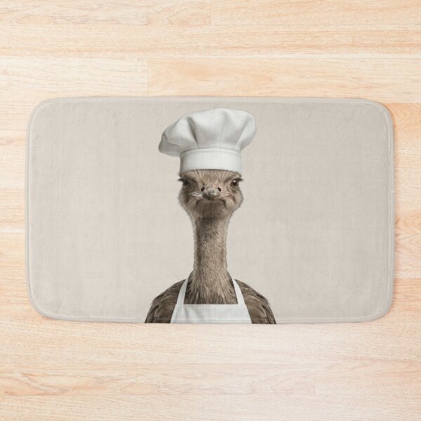 Item preview, Funny Ostrich Chef Realistic Animal Cooking Humor Art designed and sold by LazyOwlStore.