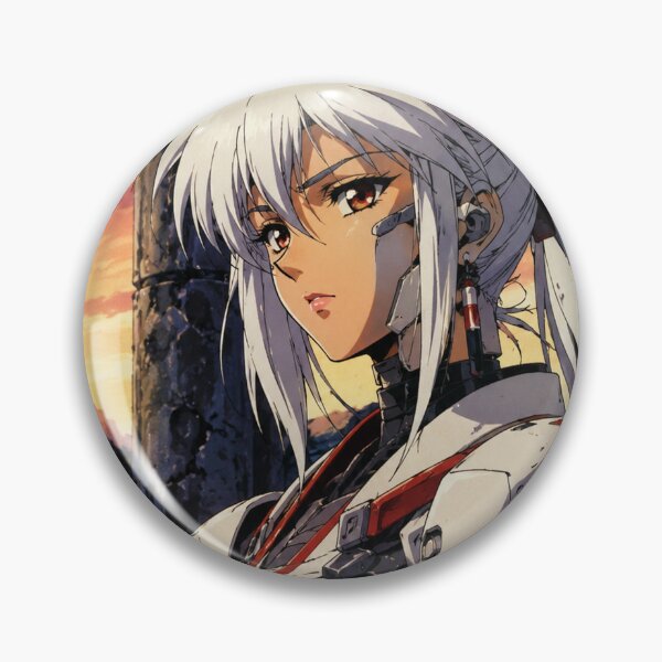 Item preview, 90s Anime White Hair Samurai Girl designed and sold by bapupa.