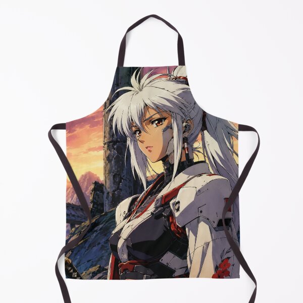 Item preview, 90s Anime White Hair Samurai Girl designed and sold by bapupa.