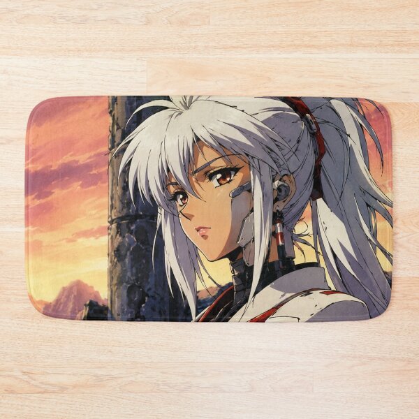 Item preview, 90s Anime White Hair Samurai Girl designed and sold by bapupa.