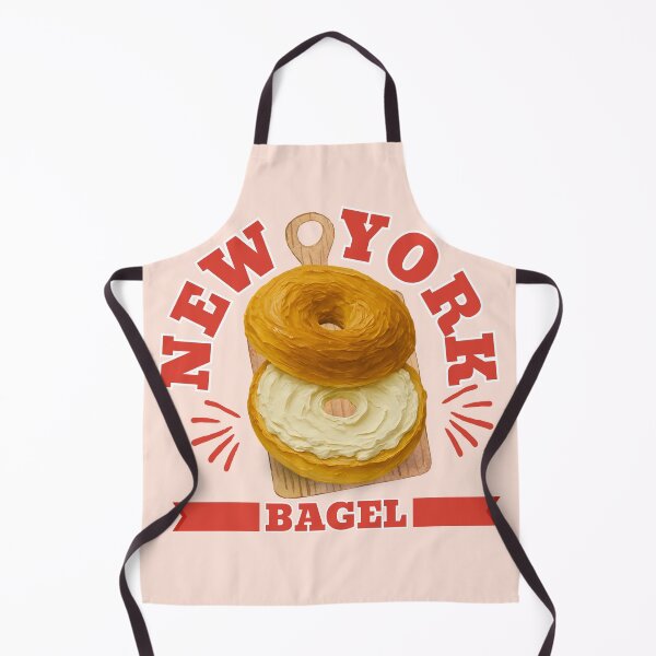 Item preview, Vintage New York Bagel with Cream Cheese Graphic designed and sold by SilverSeaBKK.