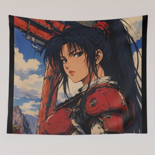 Item preview, Vintage Mecha Samurai Girl Torii designed and sold by bapupa.