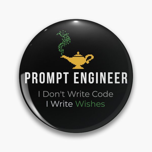 Item preview, Prompt Engineer I Don't Write Code I Write Wishes - Funny AI Humor Gift designed and sold by IdentityinInk.