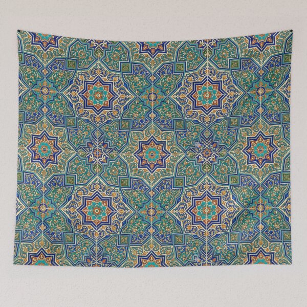 Item preview, Blue Persian Tile Seamless Pattern designed and sold by FashioonTrends.