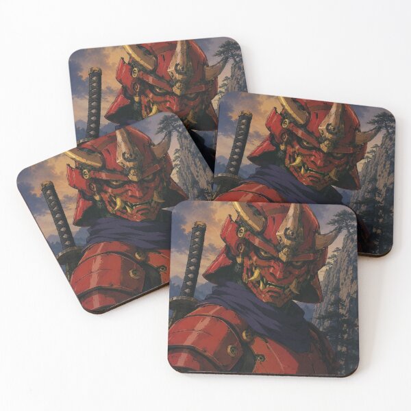 Item preview, 90s Anime Red Oni Samurai designed and sold by bapupa.