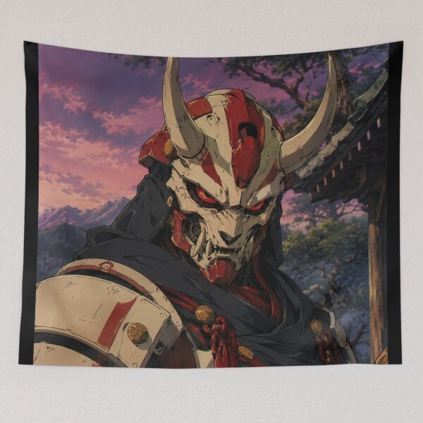 Item preview, Retro Cybernetic Oni Samurai Warrior designed and sold by bapupa.