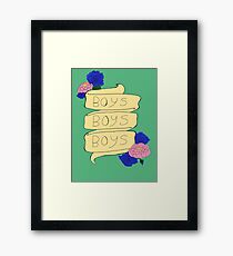 Boys Boys Boys- MLM and NBLM Print Framed Print