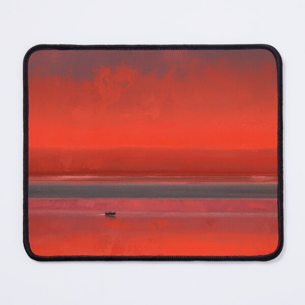 Item preview, RED BEACH – Modern Home Art Print designed and sold by MarkedArtPrints.